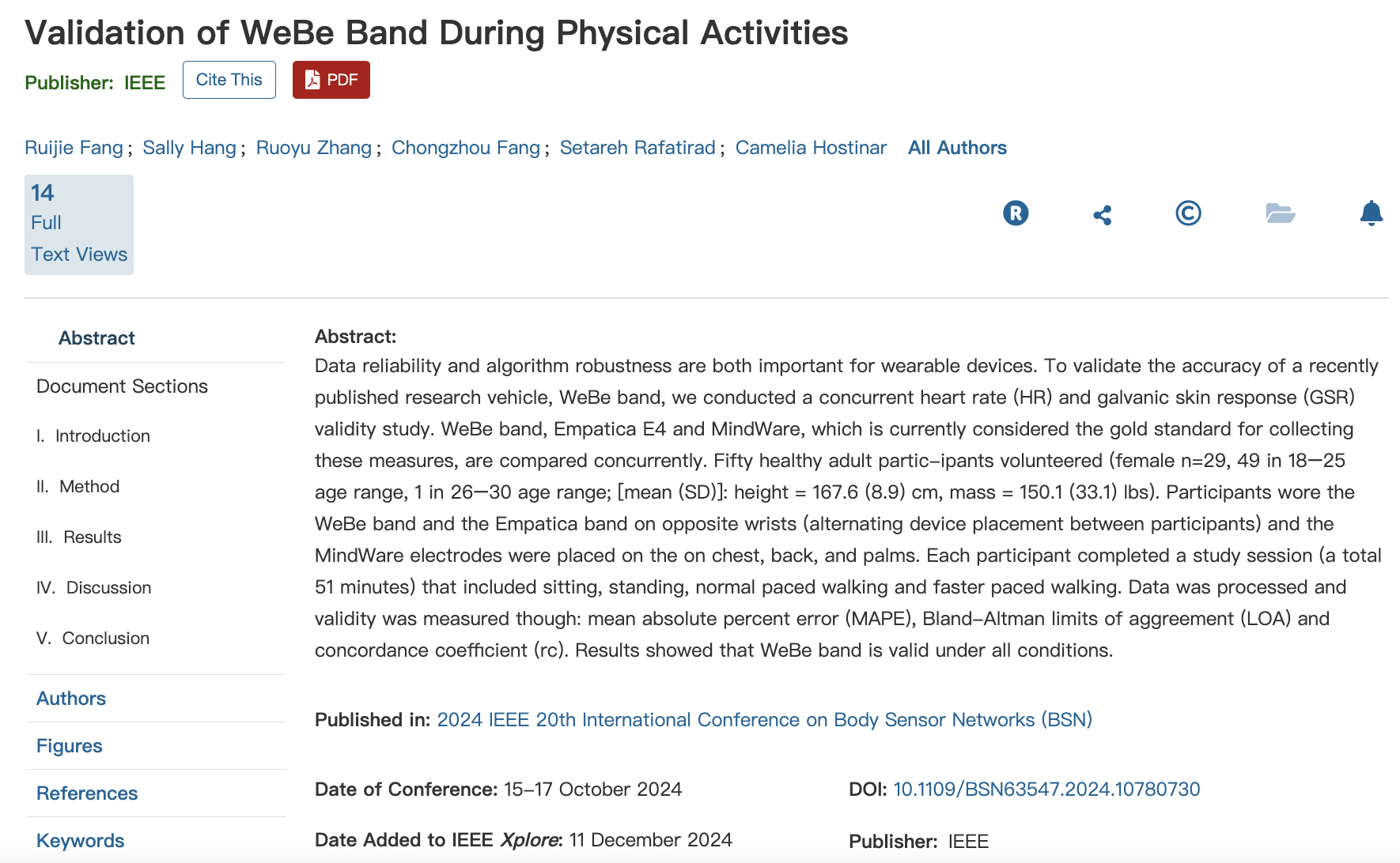 Two Academic Papers Featuring We-Be Band Published at EMBC 2024 and BSN ...